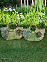 CAPAZO TRICOLOR FLOR GRANDE VERDE - Mi Marciana