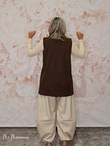 CHALECO PAÑO BORDADOS - Mi Marciana