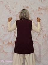 CHALECO PAÑO BORDADOS - Mi Marciana