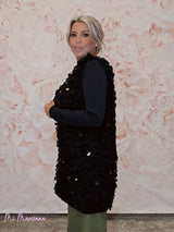 CHALECO RIZO LENTEJUELAS JOT - Mi Marciana