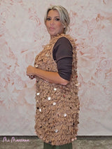 CHALECO RIZO LENTEJUELAS JOT - Mi Marciana