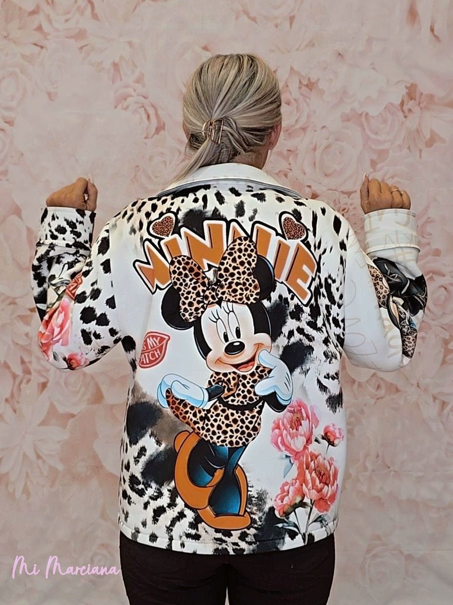CHAQUETA BIKER ANIMAL PRINT MINI - Mi Marciana