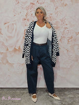CHAQUETA CÁRDIGAN GEOMÉTRICA JOT - Mi Marciana