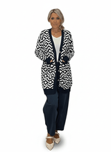 CHAQUETA CÁRDIGAN GEOMÉTRICA JOT - Mi Marciana