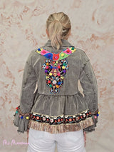 CHAQUETA CORTA BORLAS JOT - Mi Marciana