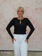 CHAQUETA CORTA PUNTO LUREX - Mi Marciana