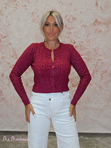 CHAQUETA CORTA PUNTO LUREX - Mi Marciana