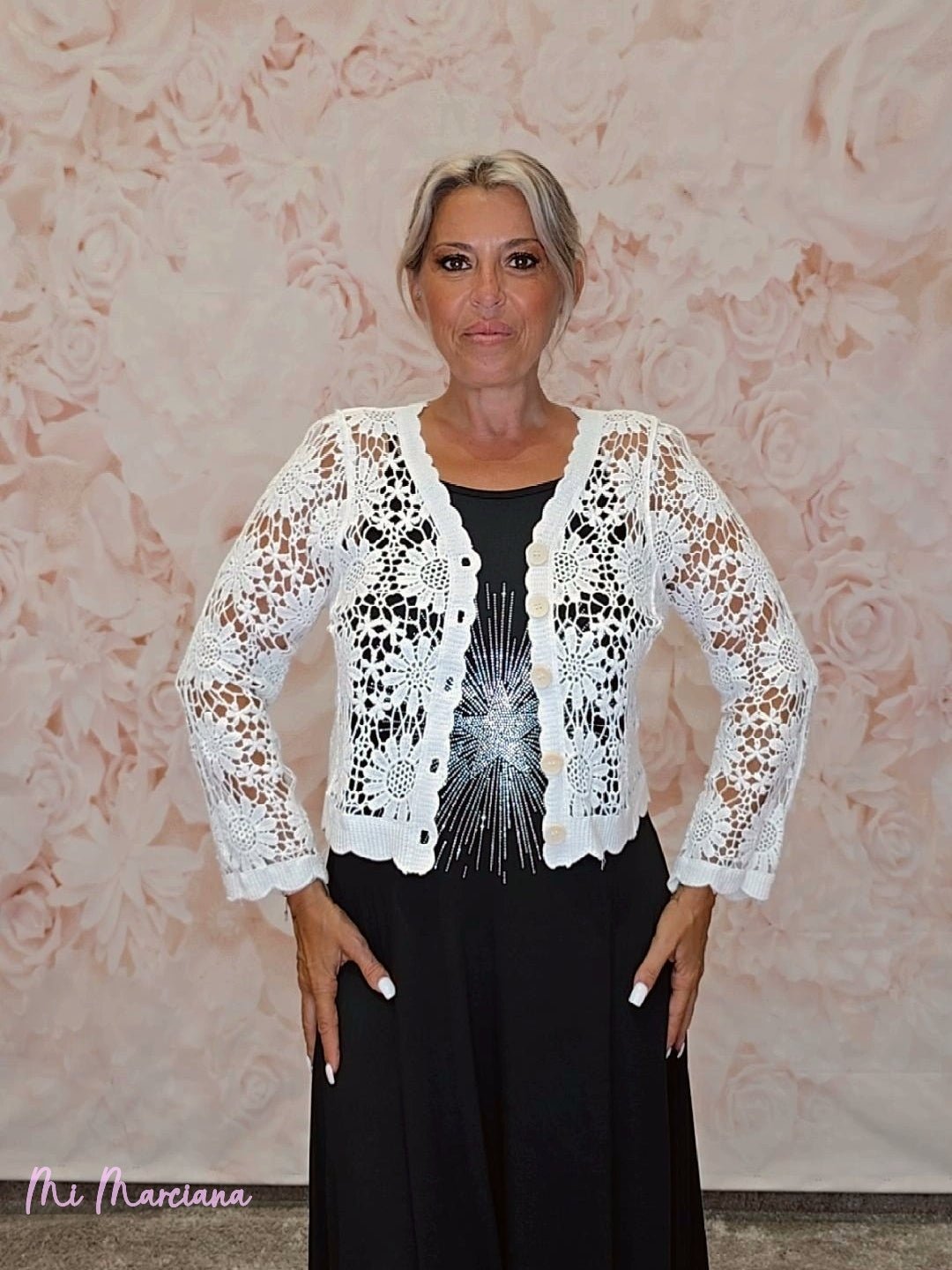 CHAQUETA CROCHET BOTONES - Mi Marciana