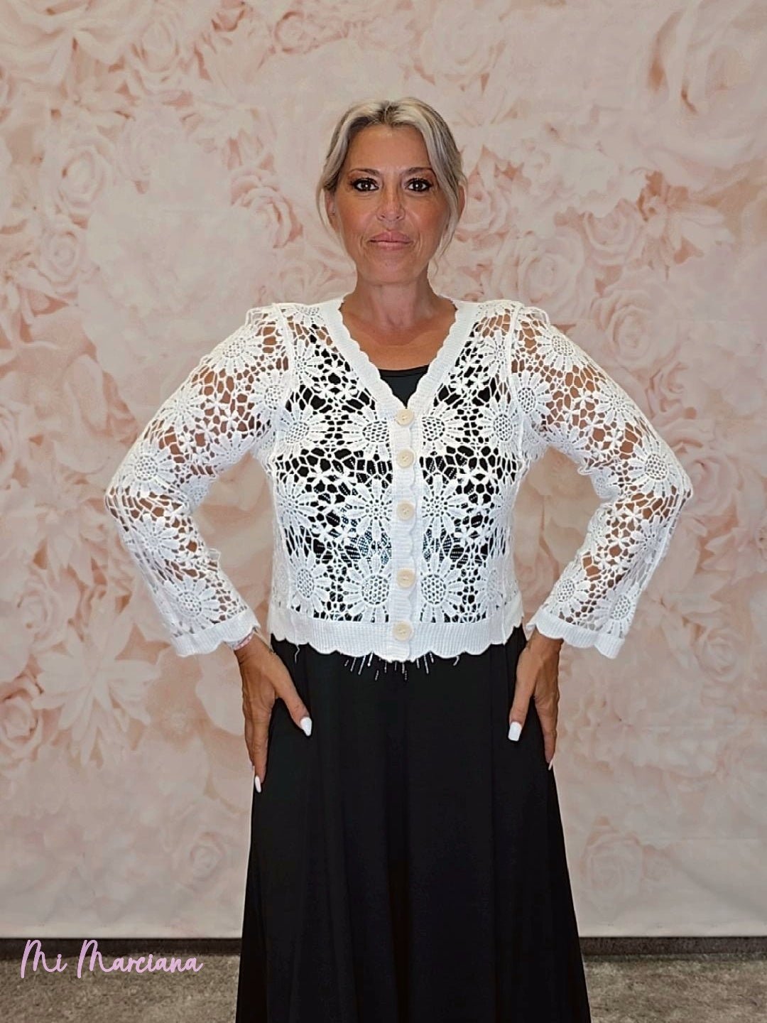 CHAQUETA CROCHET BOTONES - Mi Marciana