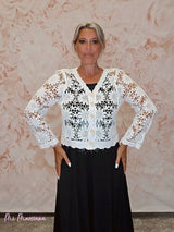 CHAQUETA CROCHET BOTONES - Mi Marciana