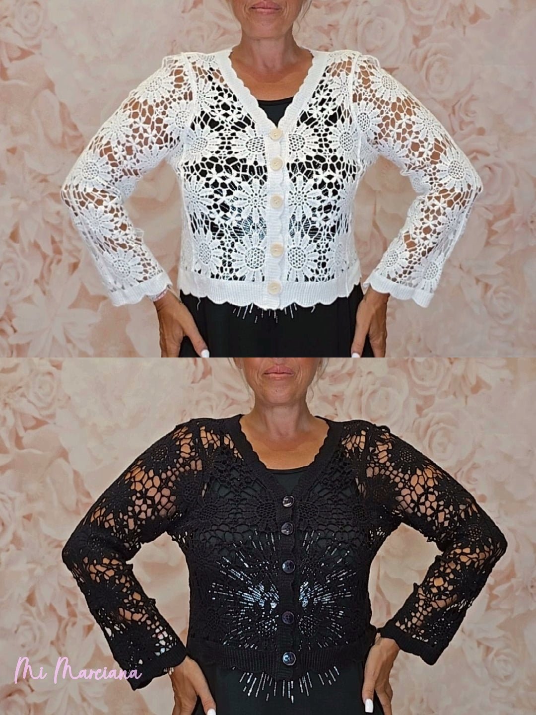 CHAQUETA CROCHET BOTONES - Mi Marciana