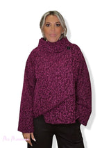 CHAQUETA CRUZADA LANA FLOCADA JOT - Mi Marciana