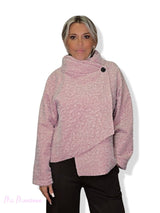 CHAQUETA CRUZADA LANA FLOCADA JOT - Mi Marciana