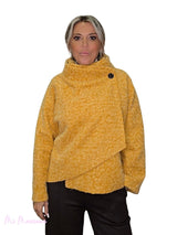 CHAQUETA CRUZADA LANA FLOCADA JOT - Mi Marciana