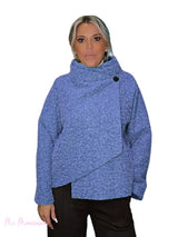 CHAQUETA CRUZADA LANA FLOCADA JOT - Mi Marciana