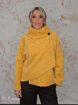 CHAQUETA CRUZADA LANA FLOCADA JOT - Mi Marciana