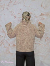 CHAQUETA CRUZADA LANA FLOCADA JOT - Mi Marciana