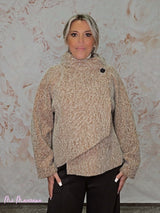 CHAQUETA CRUZADA LANA FLOCADA JOT - Mi Marciana