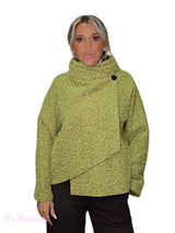 CHAQUETA CRUZADA LANA FLOCADA JOT - Mi Marciana