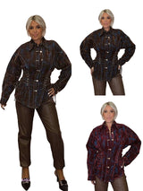 CHAQUETA FLOCADA CORSET JOT - Mi Marciana