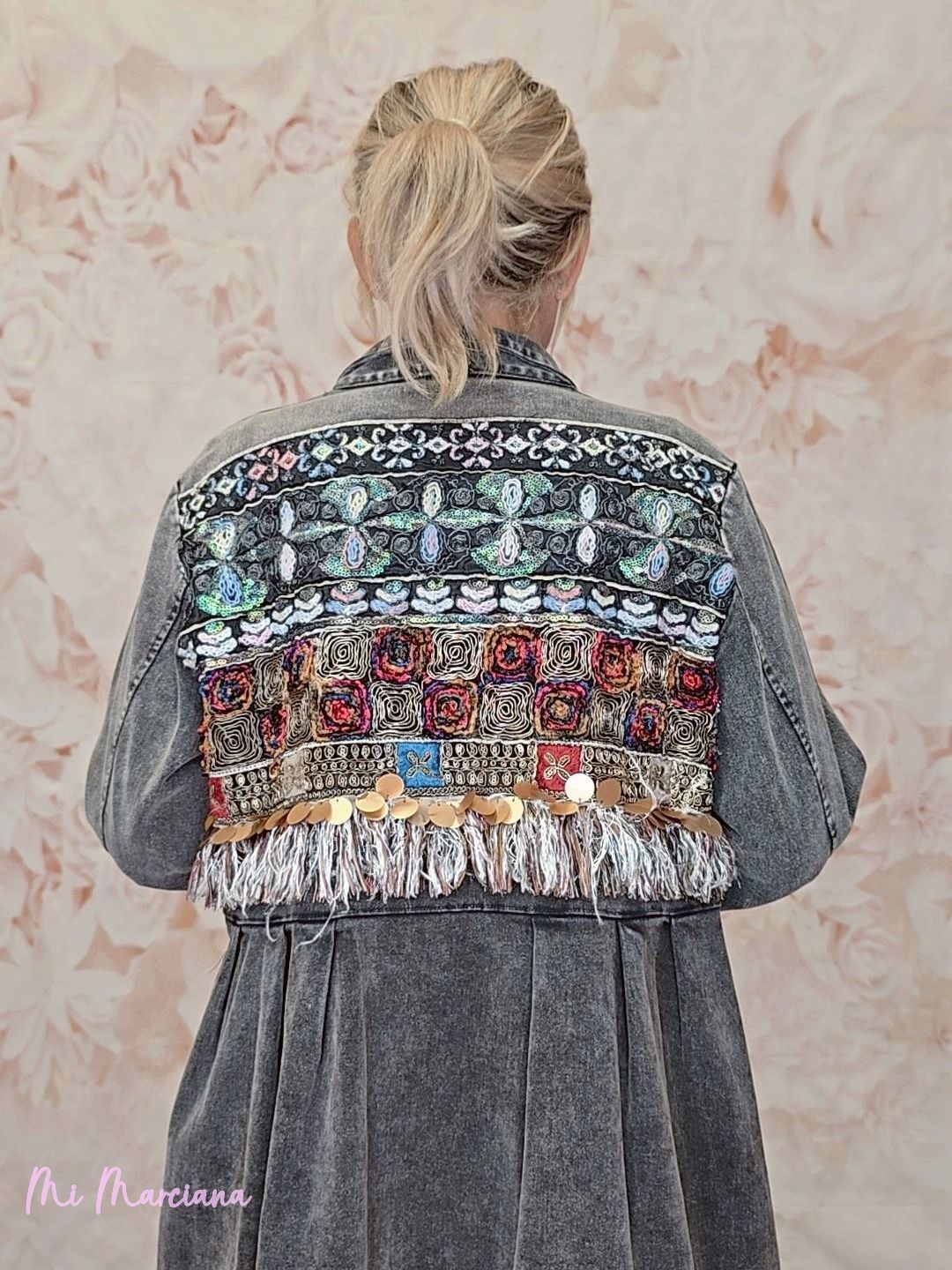 CHAQUETA KIMONO BORDADA JOT - Mi Marciana