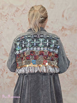 CHAQUETA KIMONO BORDADA JOT - Mi Marciana