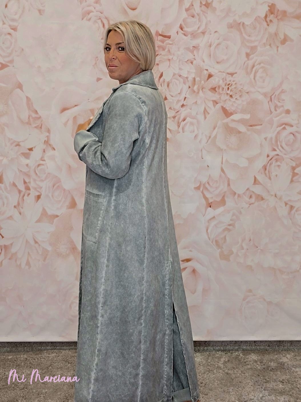 CHAQUETA LARGA ANTELINA LAVADA JOT - Mi Marciana