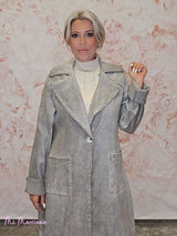 CHAQUETA LARGA ANTELINA LAVADA JOT - Mi Marciana