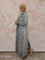 CHAQUETA LARGA ANTELINA LAVADA JOT - Mi Marciana