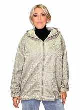 CHAQUETA OVERSIZE LAVADA LENTEJUELAS JOT - Mi Marciana