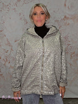 CHAQUETA OVERSIZE LAVADA LENTEJUELAS JOT - Mi Marciana