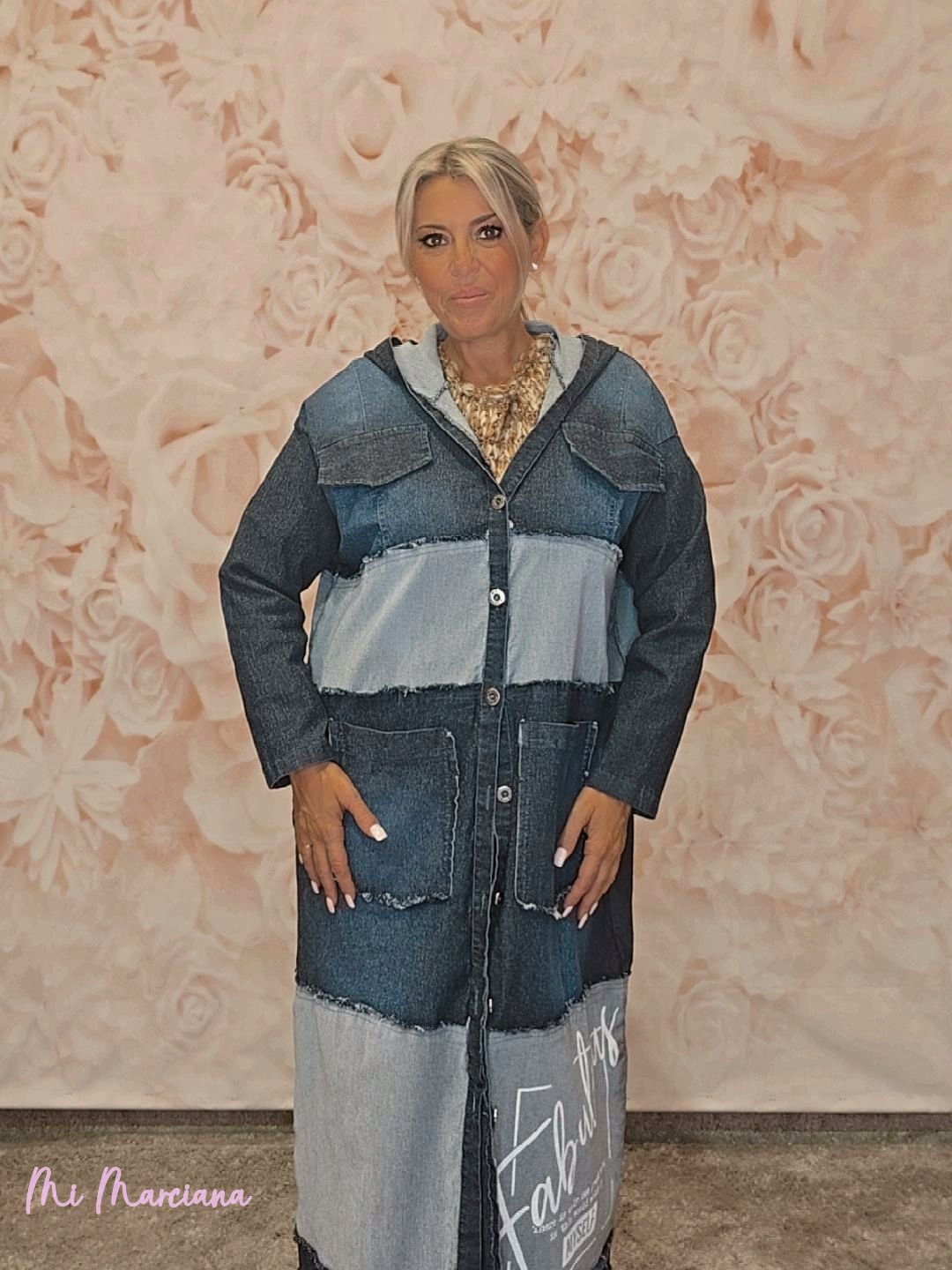 CHAQUETA OVERSIZE VAQUERA DESHILACHADA - Mi Marciana