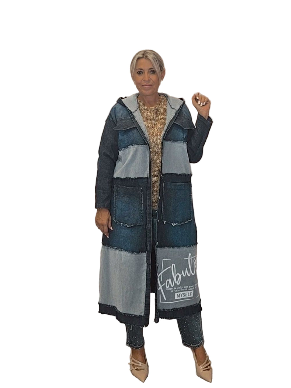 CHAQUETA OVERSIZE VAQUERA DESHILACHADA - Mi Marciana