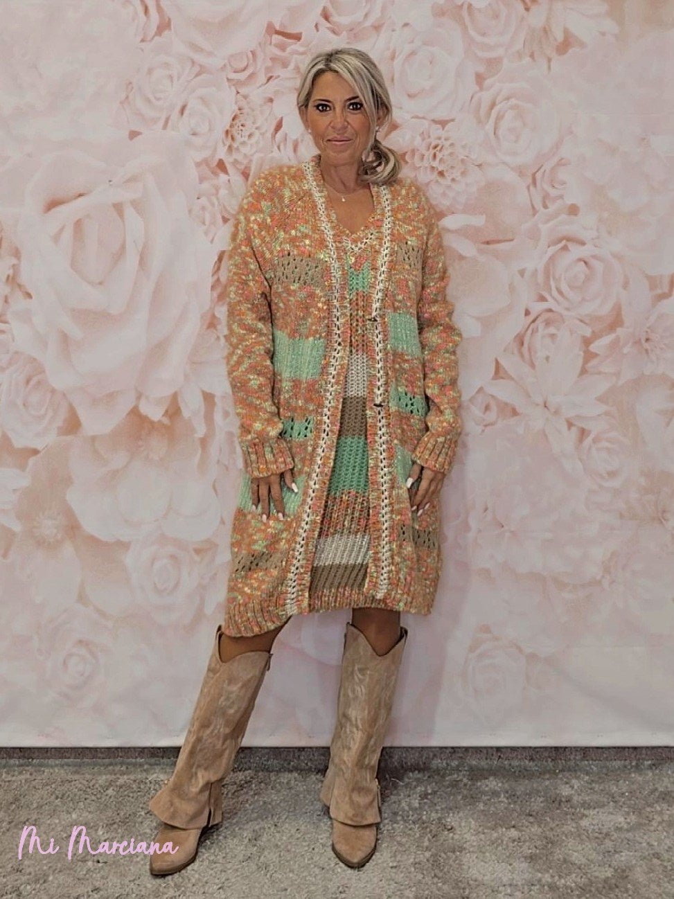 CHAQUETA PUNTO MULTICOLOR JOT - Mi Marciana