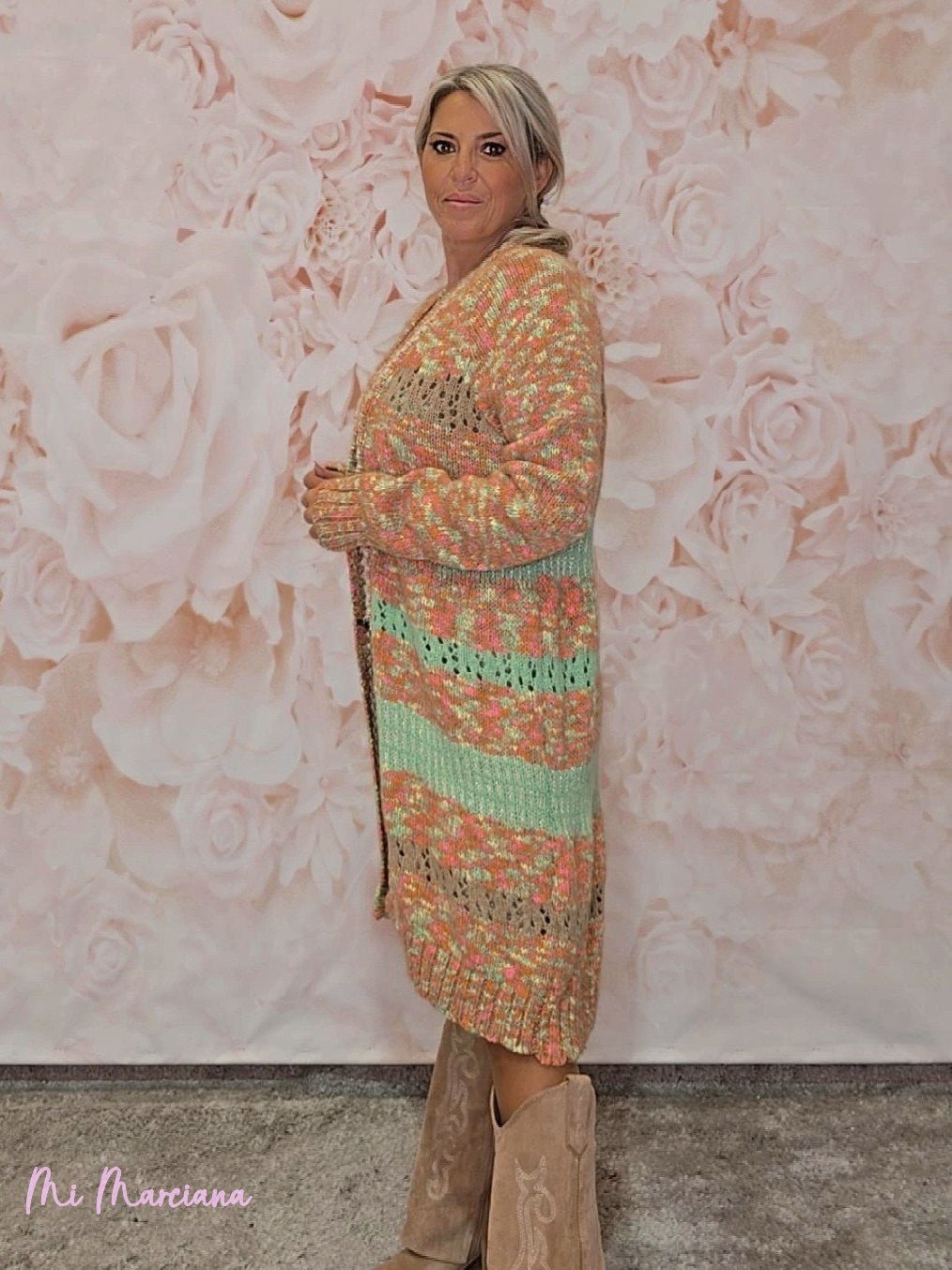 CHAQUETA PUNTO MULTICOLOR JOT - Mi Marciana