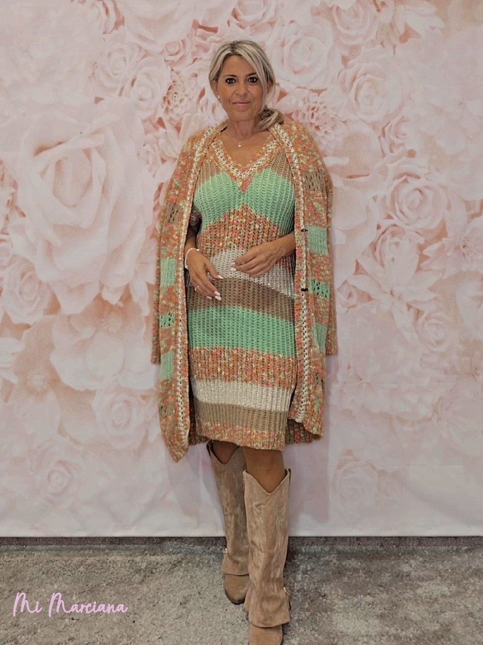 CHAQUETA PUNTO MULTICOLOR JOT - Mi Marciana