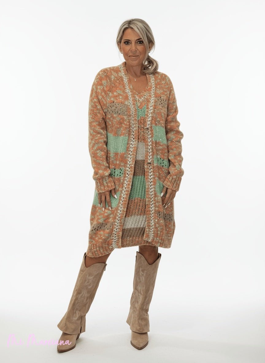 CHAQUETA PUNTO MULTICOLOR JOT - Mi Marciana