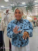 CHAQUETA VAQUERA BORDADA LENTEJUELAS JOT - Mi Marciana