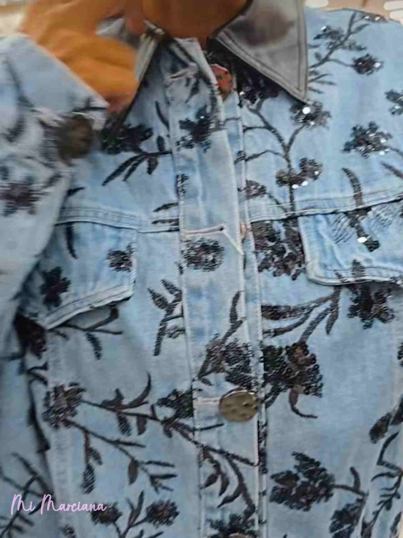 CHAQUETA VAQUERA BORDADA LENTEJUELAS JOT - Mi Marciana