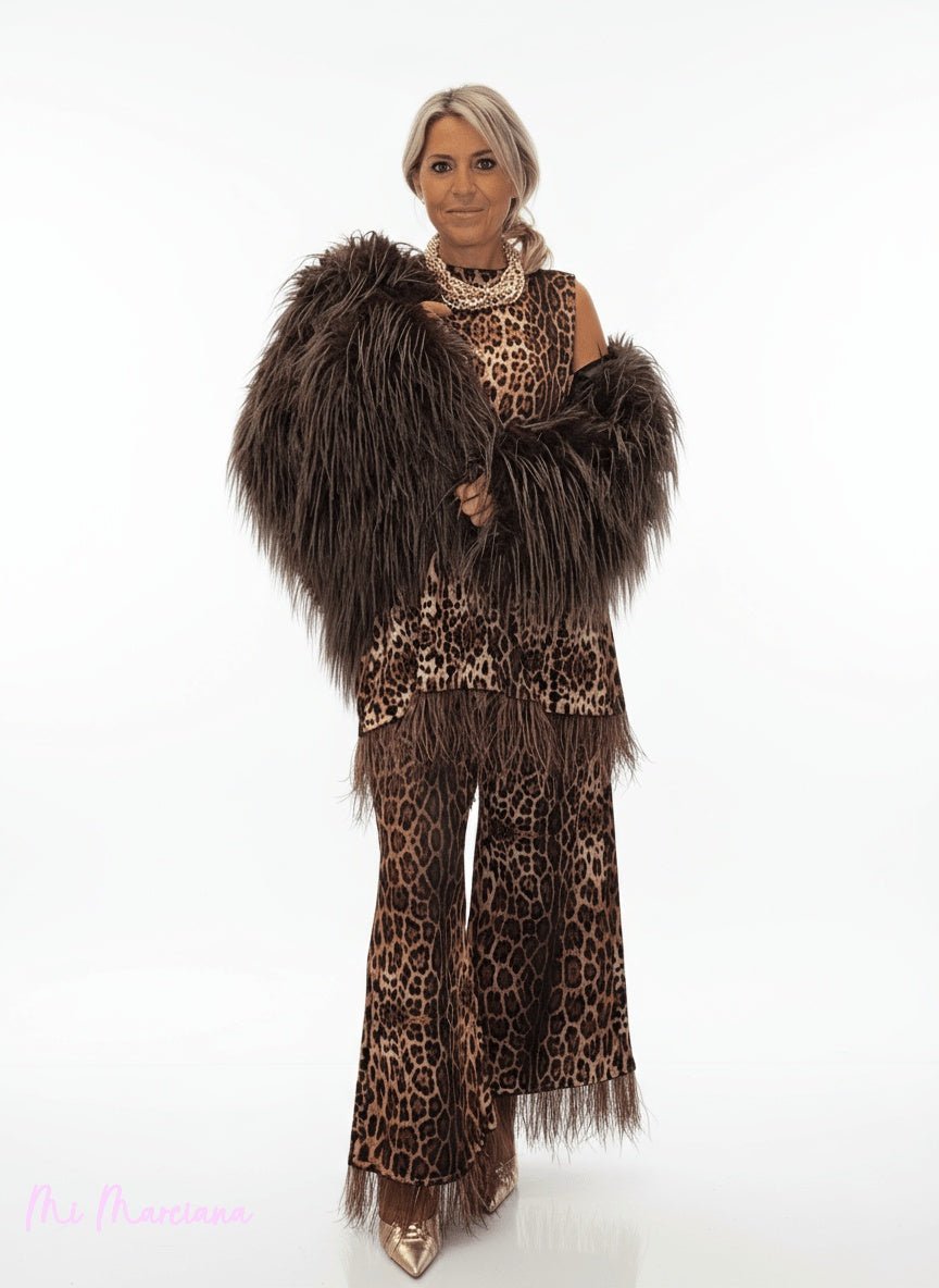 CHAQUETON DOBLE PELO LISO LUMINA - Mi Marciana