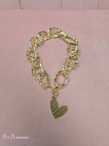 CHOKER ESLABONES CORAZÓN - Mi Marciana