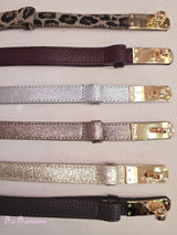 CINTURÓN DE PIEL CON HEBILLA AJUSTABLE - Mi Marciana