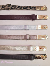 CINTURÓN DE PIEL CON HEBILLA AJUSTABLE - Mi Marciana