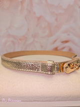 CINTURÓN DE PIEL CON HEBILLA AJUSTABLE - Mi Marciana