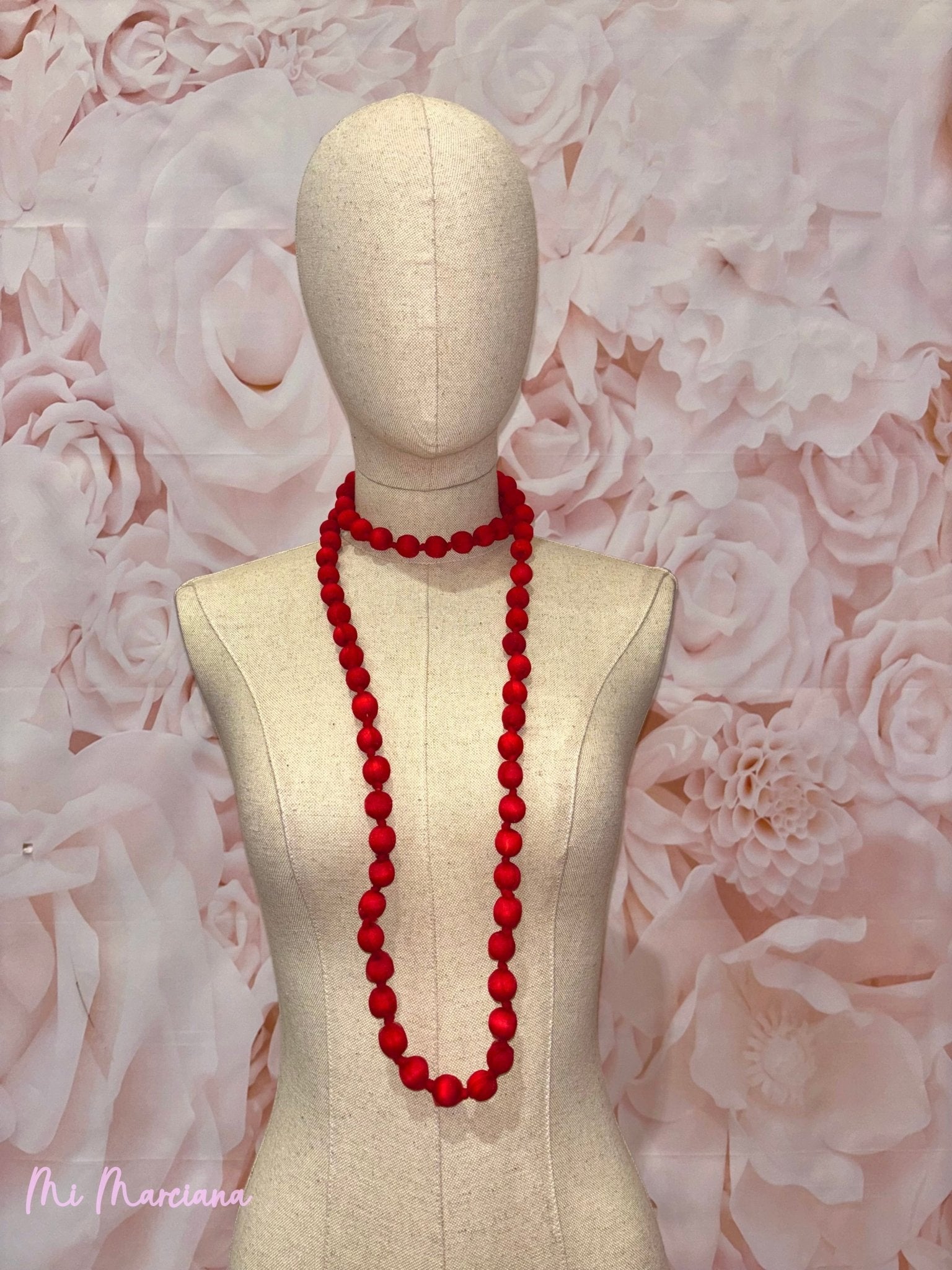 COLLAR BOLAS SEDA - Mi Marciana