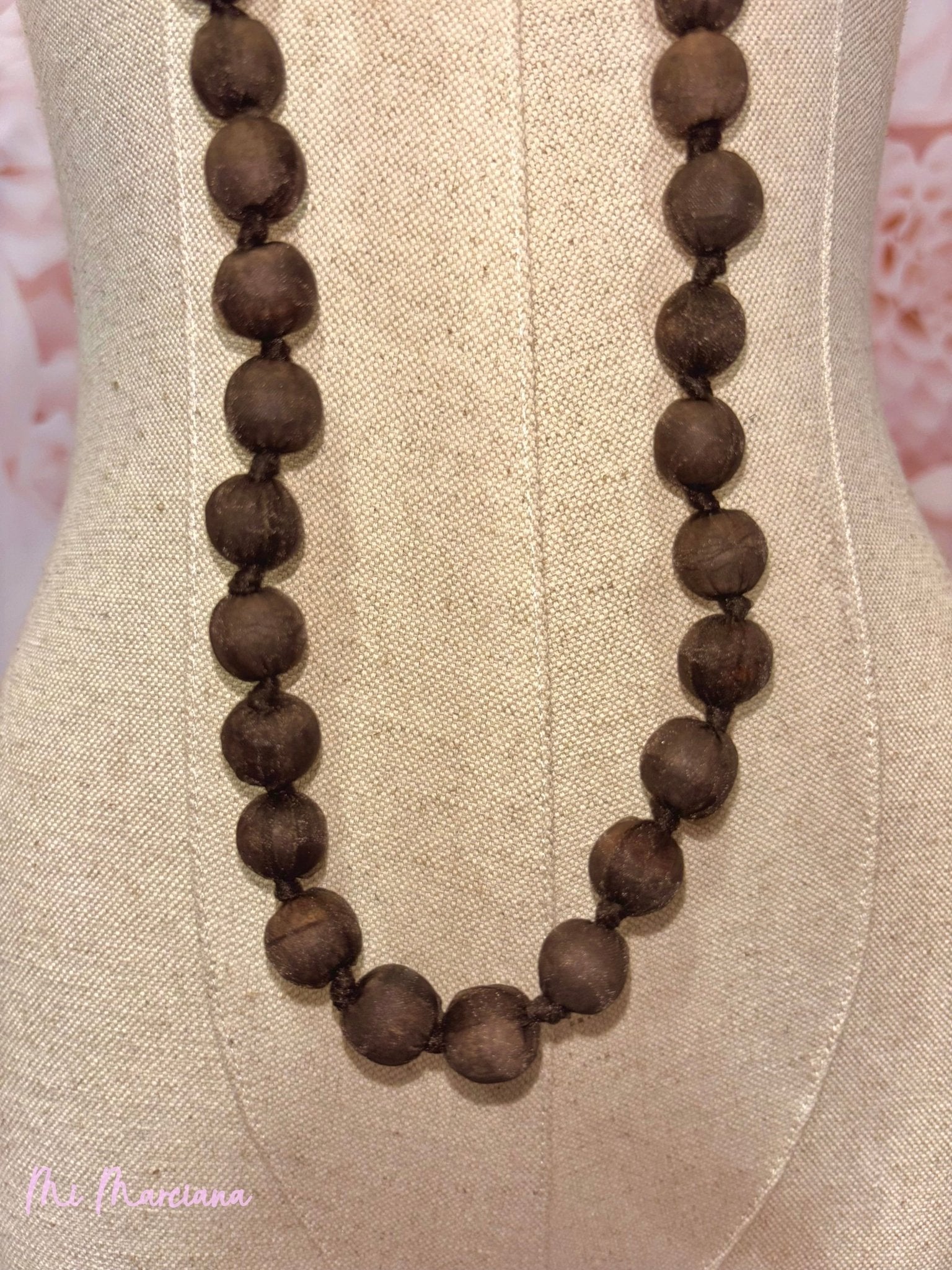 COLLAR BOLAS SEDA - Mi Marciana