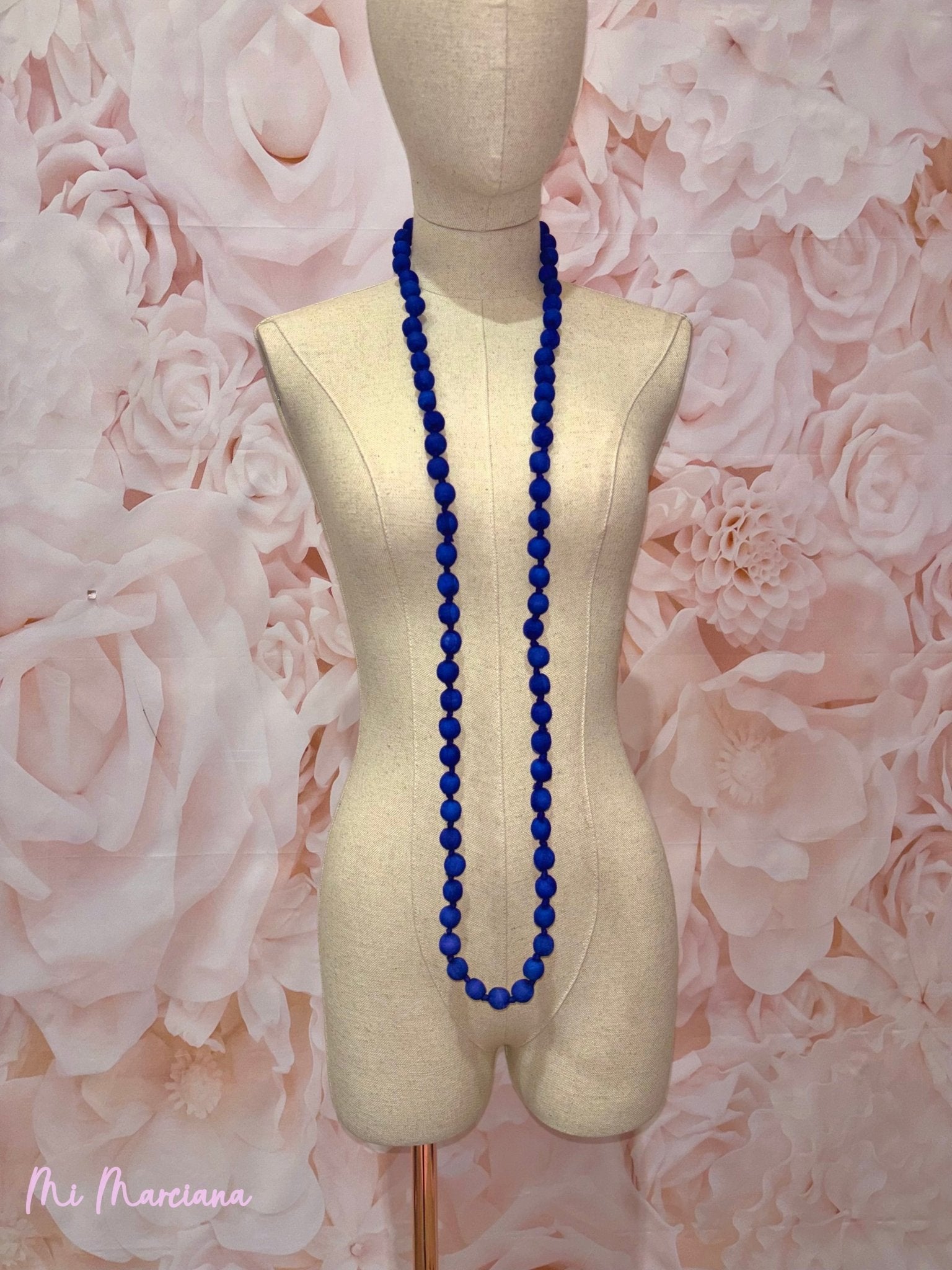 COLLAR BOLAS SEDA - Mi Marciana