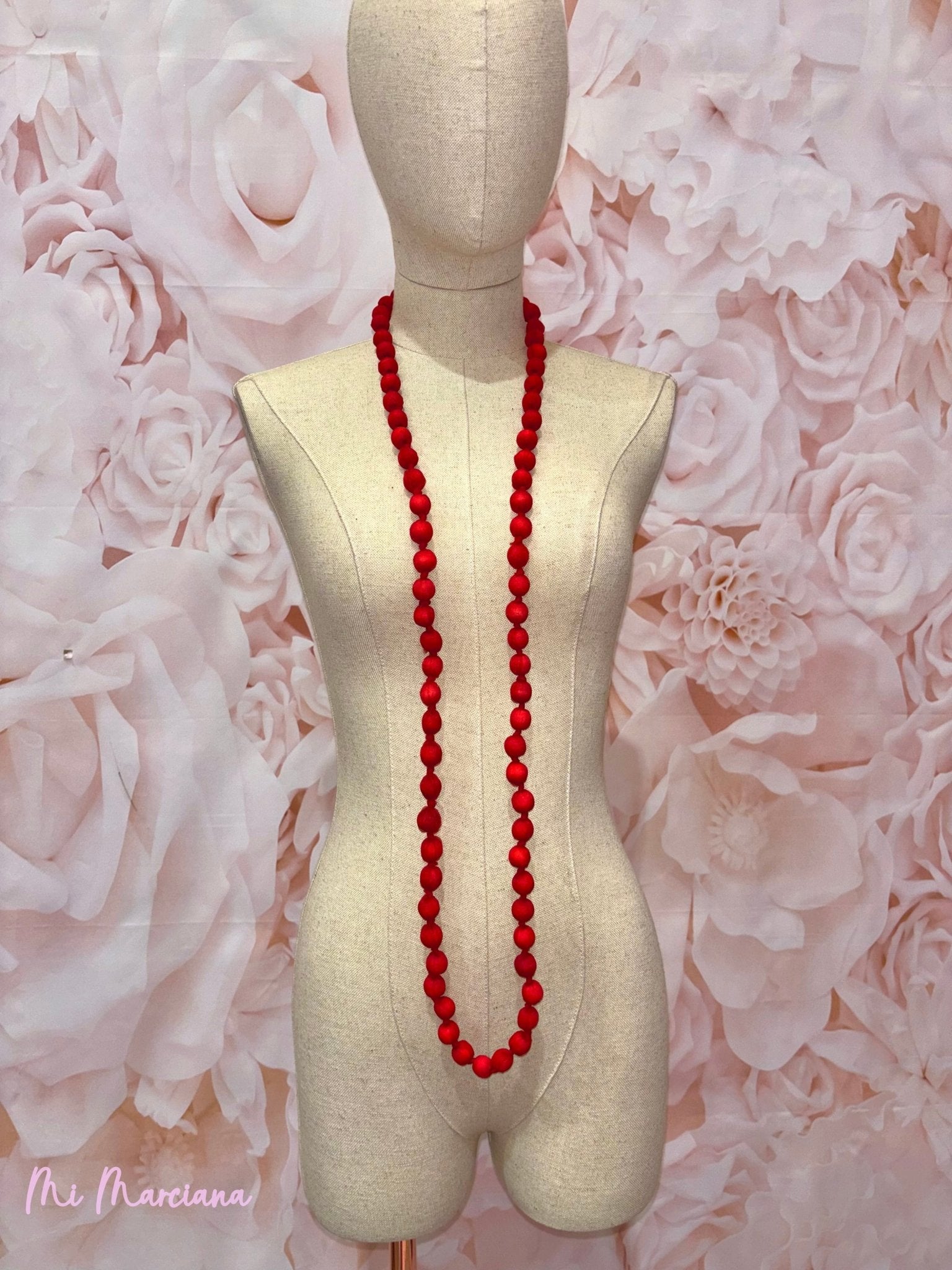 COLLAR BOLAS SEDA - Mi Marciana