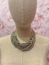 COLLAR BOLAS TRENZADO - Mi Marciana