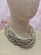 COLLAR BOLAS TRENZADO - Mi Marciana